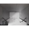 Mexen Velar Duo Schiebetür Dusche 140 cm, transparent, Gun Metal - 871-140-000-02-95