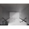 Mexen Velar Duo Schiebetüren 150 cm, transparent, Gun Metal - 871-150-000-02-95
