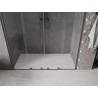 Mexen Velar Duo Schiebetür Dusche 200 cm, transparent, Gun Metal - 871-200-000-02-95