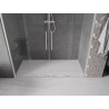 Mexen Velar Duo Schiebetüren Dusche 200 cm, transparent, gebürsteter Nickel - 871-200-000-02-97