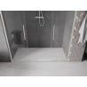 Mexen Velar Duo Schiebeduschtür 180 cm, transparent, gebürstetes Nickel - 871-180-000-02-97