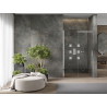 Mexen Omega Schiebetüren für die Dusche 130 cm, transparent, Chrom - 825-130-000-01-00
