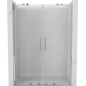 Mexen Velar Duo Schiebetüren 160 cm, Milchglas, Chrom - 871-160-000-32-01