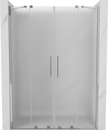 Mexen Velar Duo Schiebetüren 160 cm, Milchglas, Chrom - 871-160-000-32-01