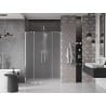 Mexen Velar Duo Schiebeduschtüren 150 cm, Milchglas, Chrom - 871-150-000-32-01