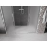 Mexen Velar Duo Schiebetür für die Dusche 200 cm, Milchglas, Chrom - 871-200-000-32-01