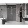 Mexen Velar Duo Schiebetüren 160 cm, Milchglas, Chrom - 871-160-000-32-01