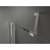 Mexen Velar Duo Schiebetür für Dusche 180 cm, Milchglas, Chrom - 871-180-000-32-01