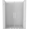 Mexen Velar Duo Schiebeduschtür 140 cm, Mattglas, Weiß - 871-140-000-32-20