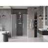 Mexen Velar Duo Schiebetür-Duschabtrennung 160 cm, Mattglas, Weiß - 871-160-000-32-20