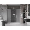 Mexen Velar Duo Schiebetür Dusche 180 cm, Milchglas, weiß - 871-180-000-32-20