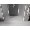 Mexen Velar Duo Schiebetür Dusche 180 cm, Milchglas, weiß - 871-180-000-32-20