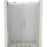 Mexen Velar Duo Duschschiebetüren 140 cm, matt, gold - 871-140-000-32-50