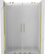 Mexen Velar Duo 150 cm Schiebetür Duschabtrennung, mattiert, gold - 871-150-000-32-50