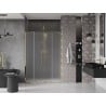 Mexen Velar Duo Schiebetür Duschwand 160 cm, mattiert, gold - 871-160-000-32-50