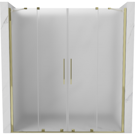 Mexen Velar Duo Schiebetür 180 cm, mattiert, gold - 871-180-000-32-50