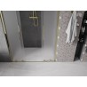 Mexen Velar Duo Schiebetür Duschwand 160 cm, mattiert, gold - 871-160-000-32-50