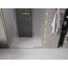 Mexen Velar Duo Schiebetüren 140 cm, matt, gebürstetes Gold - 871-140-000-32-55