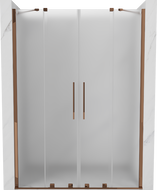 Mexen Velar Duo Schiebetür Duschwand 140 cm, matt, Roségold - 871-140-000-32-60