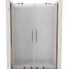 Mexen Velar Duo Schiebeduschtüren 150 cm, Frost, Roségold - 871-150-000-32-60