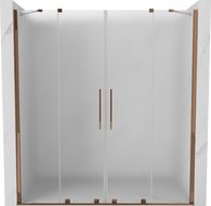 Mexen Velar Duo Schiebetür-Duschwand 170 cm, matt, Roségold - 871-170-000-32-60
