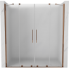 Mexen Velar Duo Schiebetür 180 cm, Mattglas, Roségold - 871-180-000-32-60