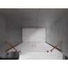 Mexen Velar Duo Schiebetür Duschwand 140 cm, matt, Roségold - 871-140-000-32-60
