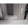 Mexen Velar Duo Schiebetür-Duschabtrennung 160 cm, Mattglas, Roségold - 871-160-000-32-60