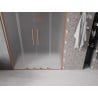 Mexen Velar Duo Schiebetür-Duschkabine 160 cm, Mattglas, gebürstetes Kupfer - 871-160-000-32-65