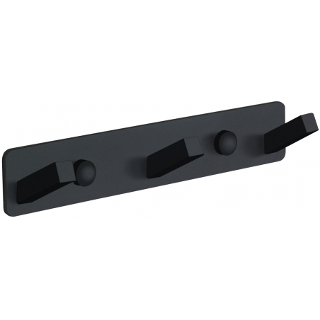 Mexen dreifacher Handtuchhaken, schwarz - 709173-70