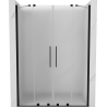 Mexen Velar Duo Schiebeduschtür 160 cm, matt, schwarz - 871-160-000-32-70
