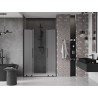 Mexen Velar Duo Schiebeduschtür 160 cm, matt, schwarz - 871-160-000-32-70