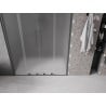 Mexen Velar Duo Schiebeduschtür 150 cm, Milchglas, Gun Metal - 871-150-000-32-95
