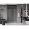 Mexen Velar Duo Schiebetür Duschwand 140 cm, matt, Gun Metal - 871-140-000-32-95