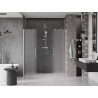 Mexen Velar Duo Schiebeduschtür 180 cm, Frost, gebürsteter Nickel - 871-180-000-32-97