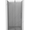 Mexen Velar Schiebetür-Duschwand 120 cm, transparent, Gun Metal - 871-120-000-01-95