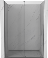 Mexen Velar Schiebetür-Duschwand 150 cm, transparent, Gunmetal - 871-150-000-01-95