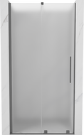 Mexen Velar Schiebetür-Duschwand 90 cm, matt, Gun Metal - 871-090-000-31-95