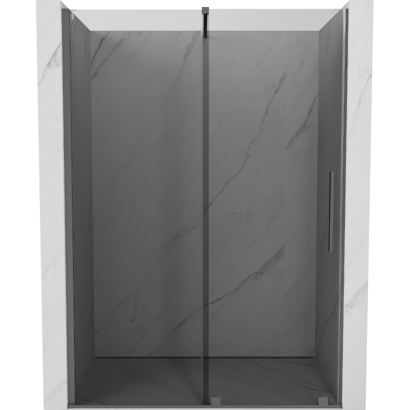 Mexen Velar Schiebetüren für die Dusche 160 cm, Graphit, Gun Metal - 871-160-000-41-95