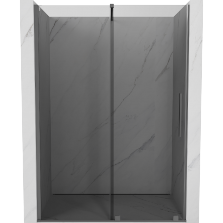 Mexen Velar Schiebeduschtür 140 cm, Graphit, Gun Metal - 871-140-000-41-95