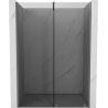 Mexen Velar Schiebeduschtür 140 cm, Graphit, Gun Metal - 871-140-000-41-95