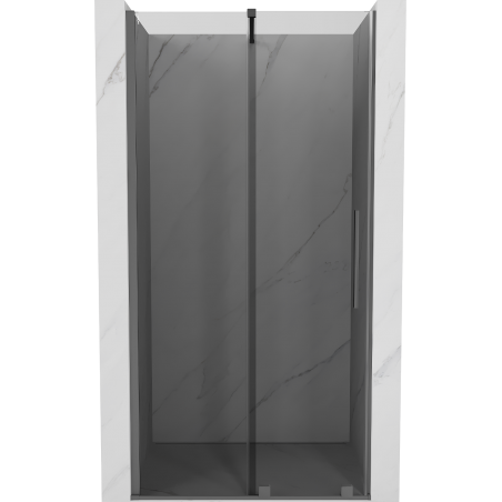Mexen Velar Schiebetür Dusche 100 cm, Graphit, Gun Metal - 871-100-000-41-95