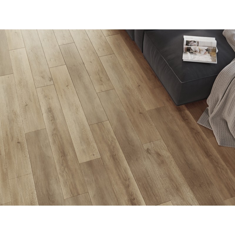 Mexen Spirit Lake Probe von SPC-Vinylpaneelen 6,5 mm, IXPE-Unterlage 1,5 mm, 4 V-Fuge, Eiche - F1001-S