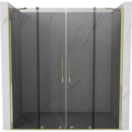 Mexen Velar Duo Schiebetür 180 cm, Graphit, Gold - 871-180-000-42-50