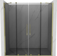 Mexen Velar Duo Schiebetür 180 cm, Graphit, Gold - 871-180-000-42-50