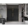 Mexen Velar Duo Schiebetüren Dusche 200 cm, Grafit, Gold - 871-200-000-42-50