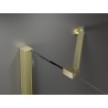 Mexen Velar Duo Schiebetür Dusche 170 cm, Graphit, gebürstetes Gold - 871-170-000-42-55