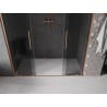 Mexen Velar Duo Schiebetür Dusche 200 cm, graphit, gebürstetes Kupfer - 871-200-000-42-65