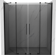 Mexen Velar Duo Schiebetüren 200 cm, Grafit, Schwarz - 871-200-000-42-70