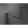 Mexen Velar Duo Schiebetür-Duschabtrennung 180 cm, Graphit, gebürstetes Gun Gray - 871-180-000-42-66